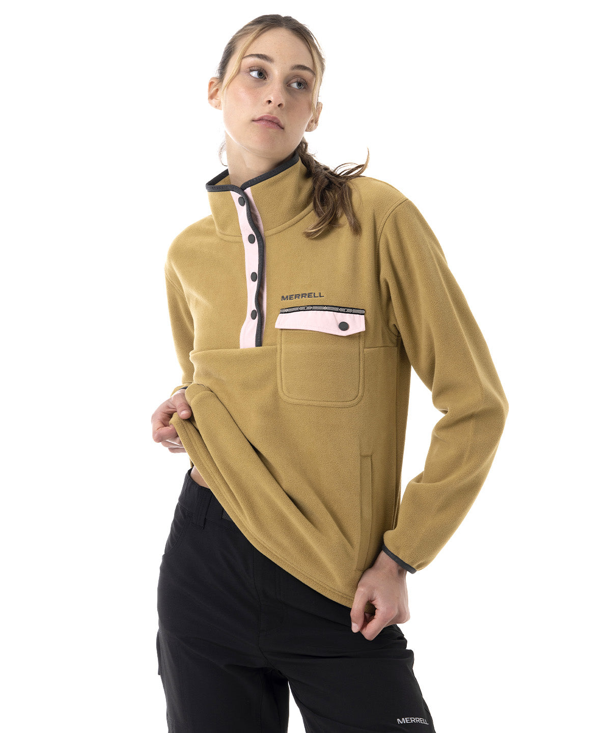 Polar Mujer Thermal Core Quarter Snap Mostaza Merrell