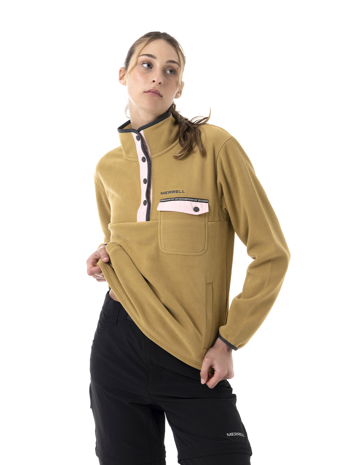 Polar Mujer Thermal Core Quarter Snap Mostaza Merrell