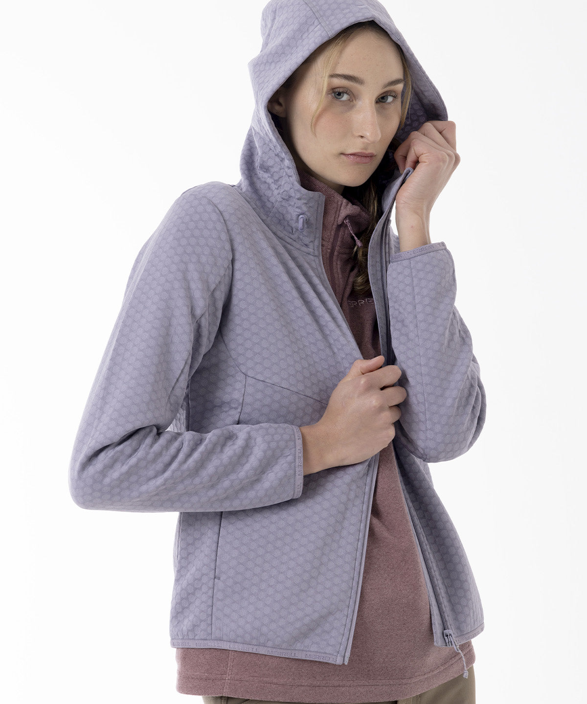 Polerón Mujer Hex Grid Fleece Morado Merrell