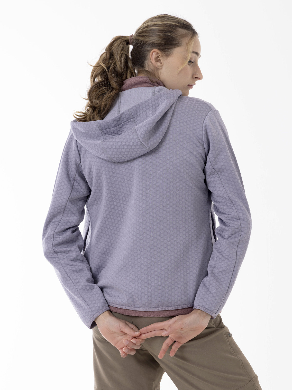 Polerón Mujer Hex Grid Fleece Morado Merrell