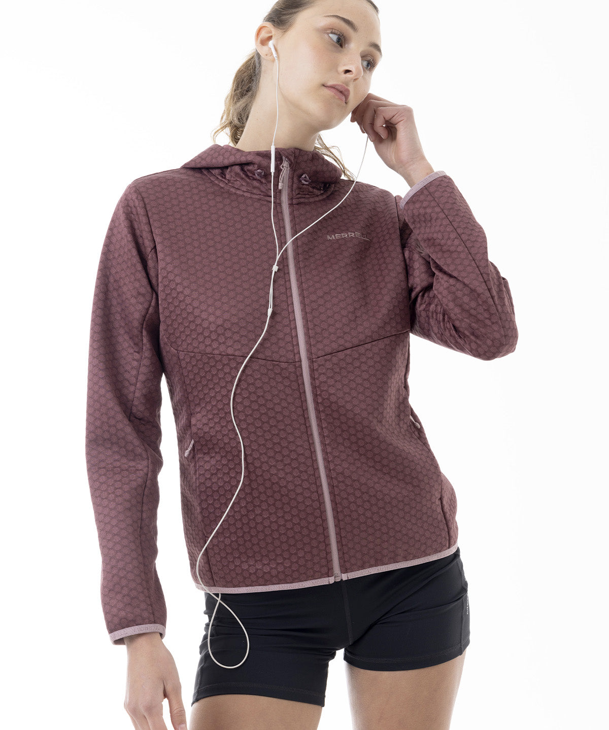 Polerón Mujer Hex Grid Fleece Rosado Merrell