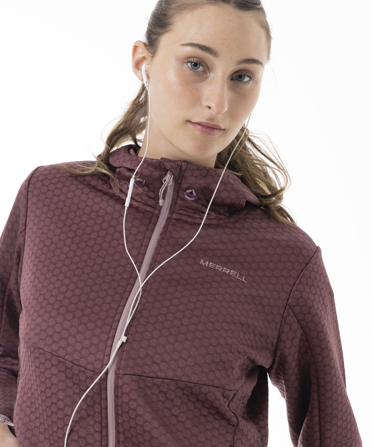 Polerón Mujer Hex Grid Fleece Rosado Merrell