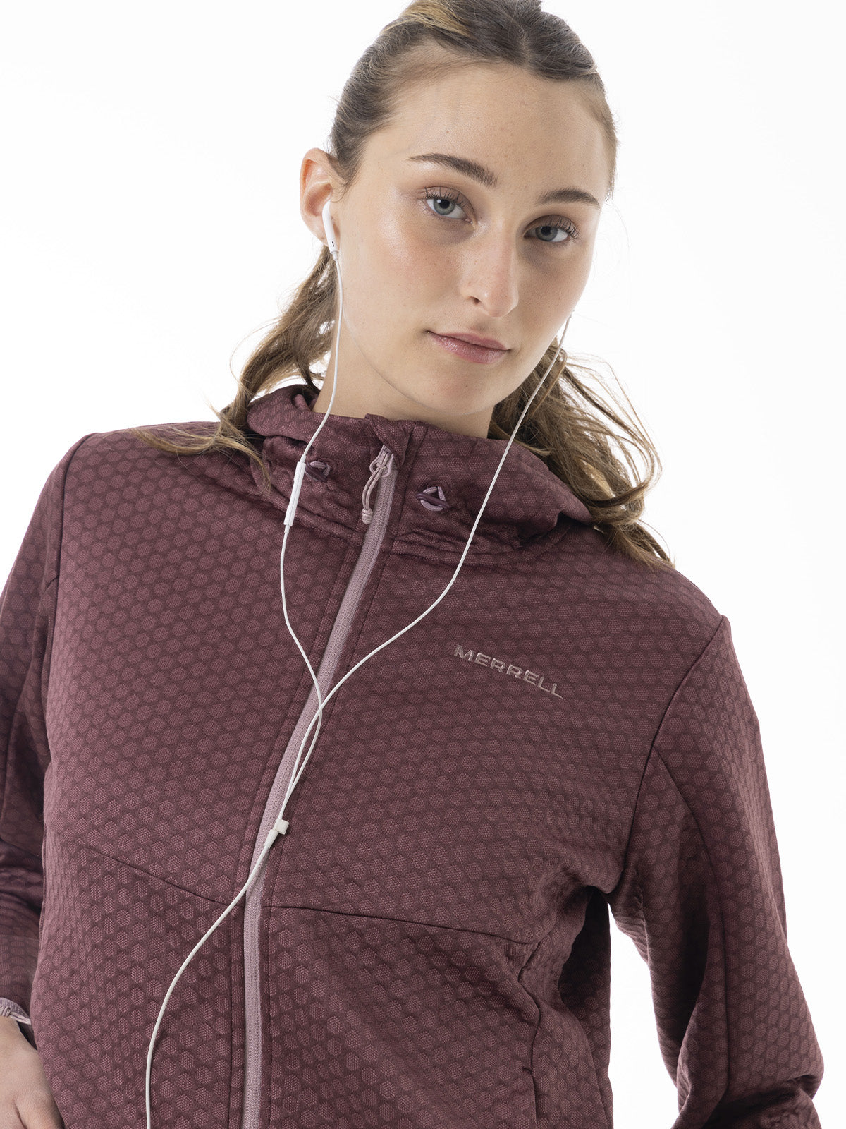 Polerón Mujer Hex Grid Fleece Rosado Merrell