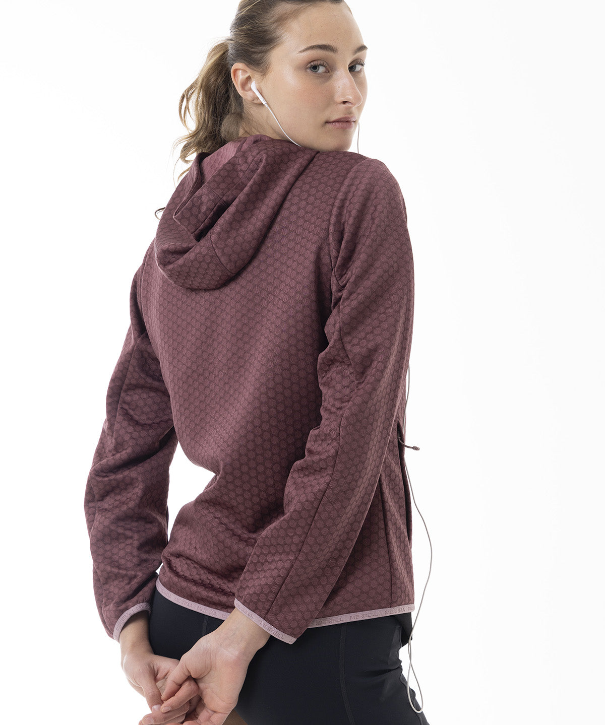 Polerón Mujer Hex Grid Fleece Rosado Merrell