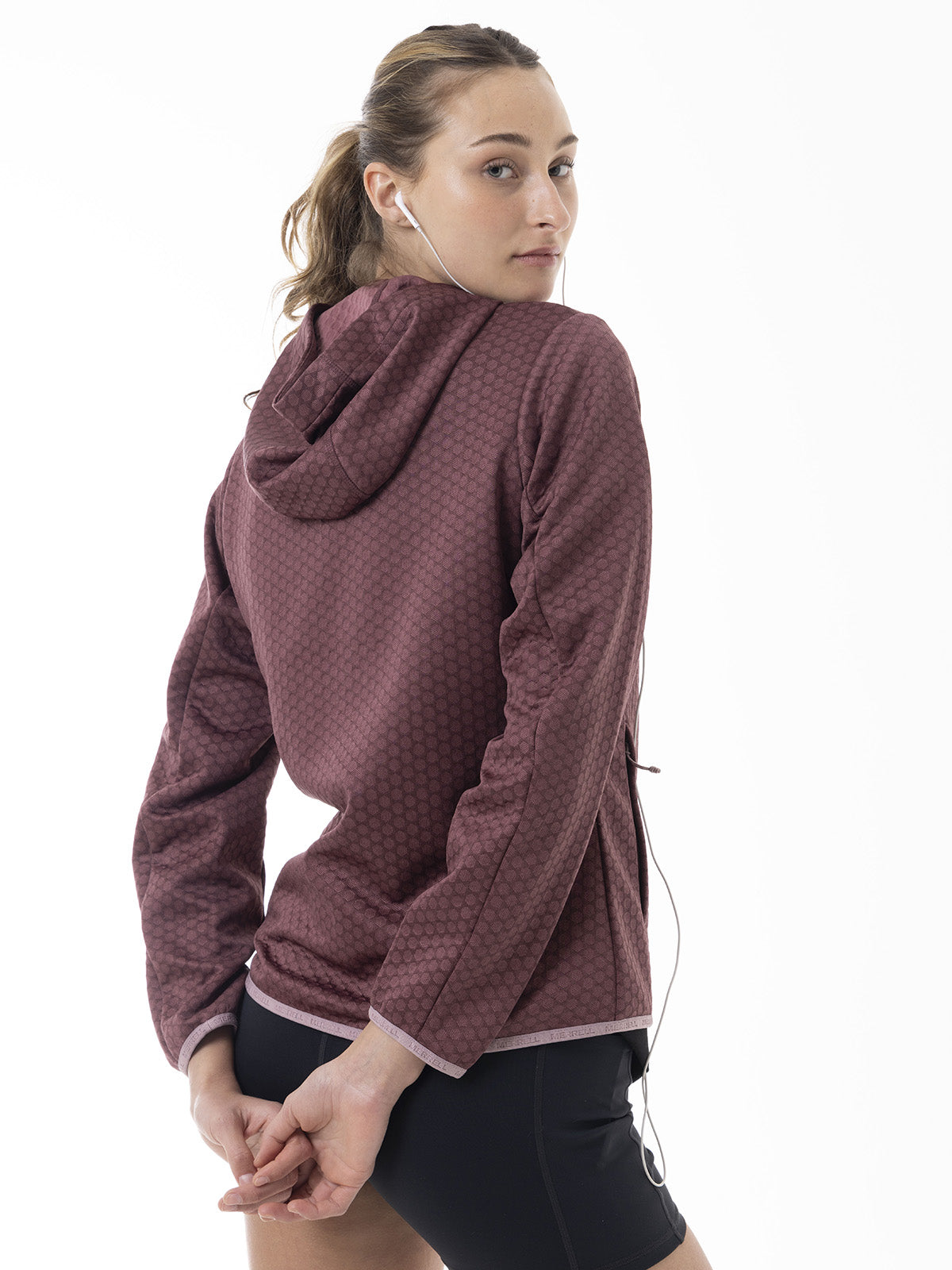 Polerón Mujer Hex Grid Fleece Rosado Merrell