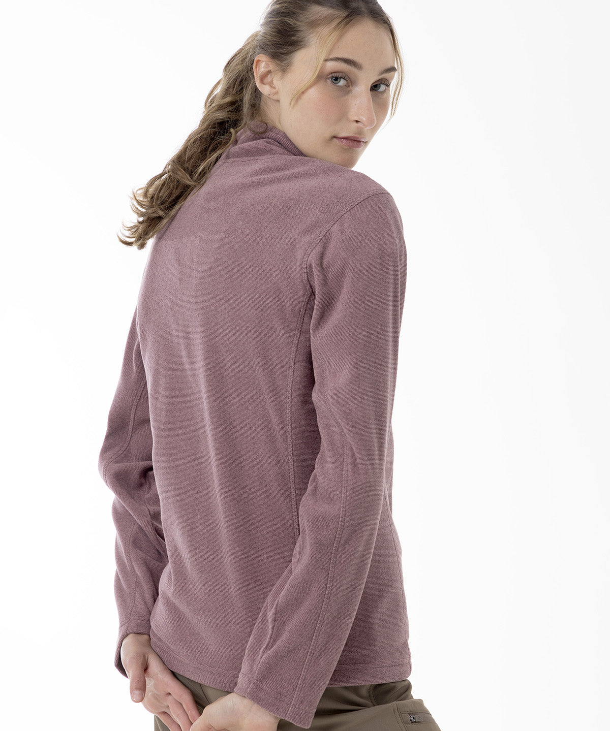 Polar Mujer Micro Core Quarter Zipper Rosado Merrell
