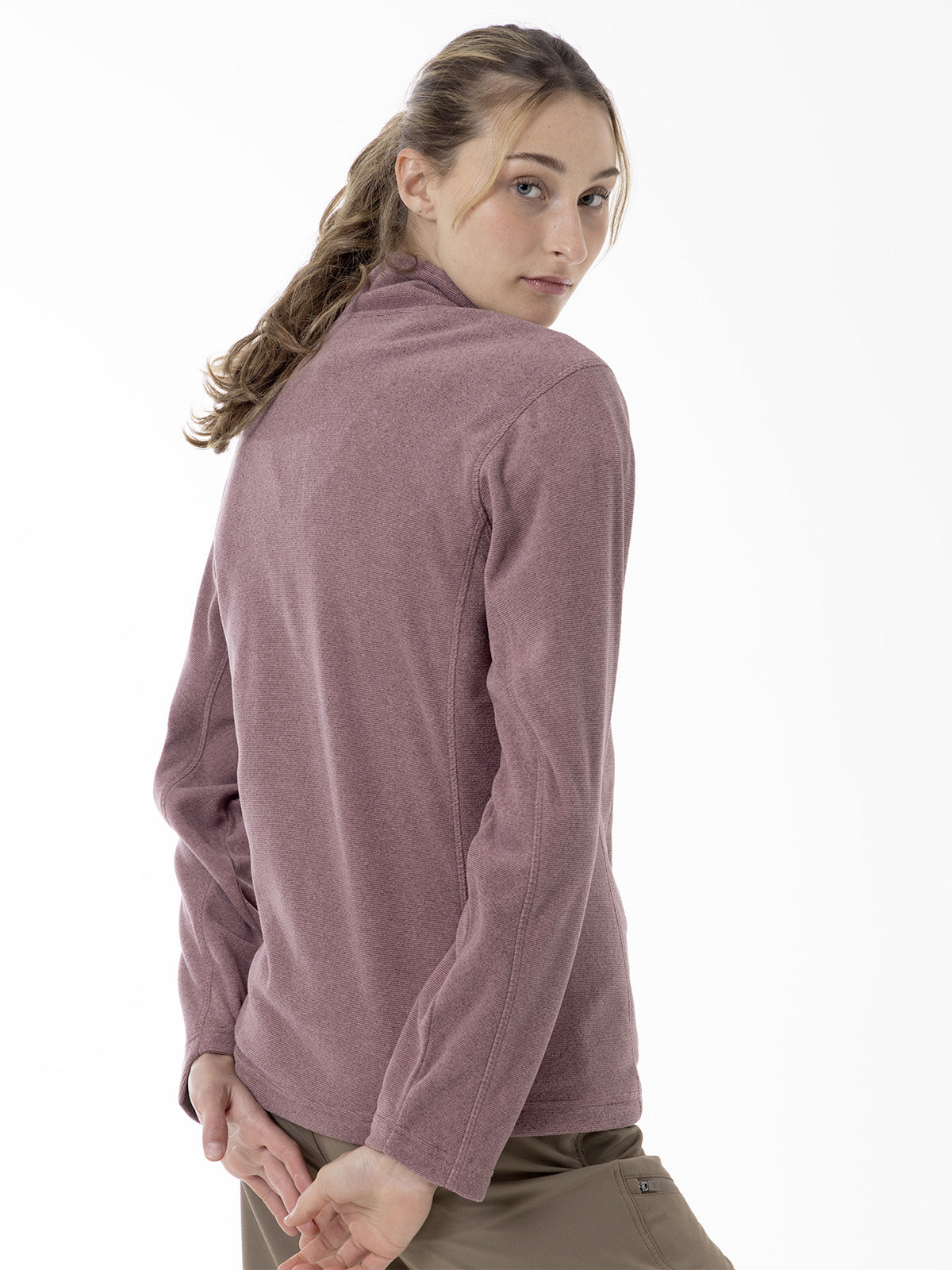 Polar Mujer Micro Core Quarter Zipper Rosado Merrell