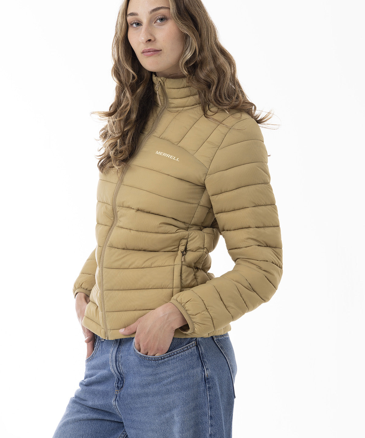 Parka Mujer Core Quilted Mostaza Merrell