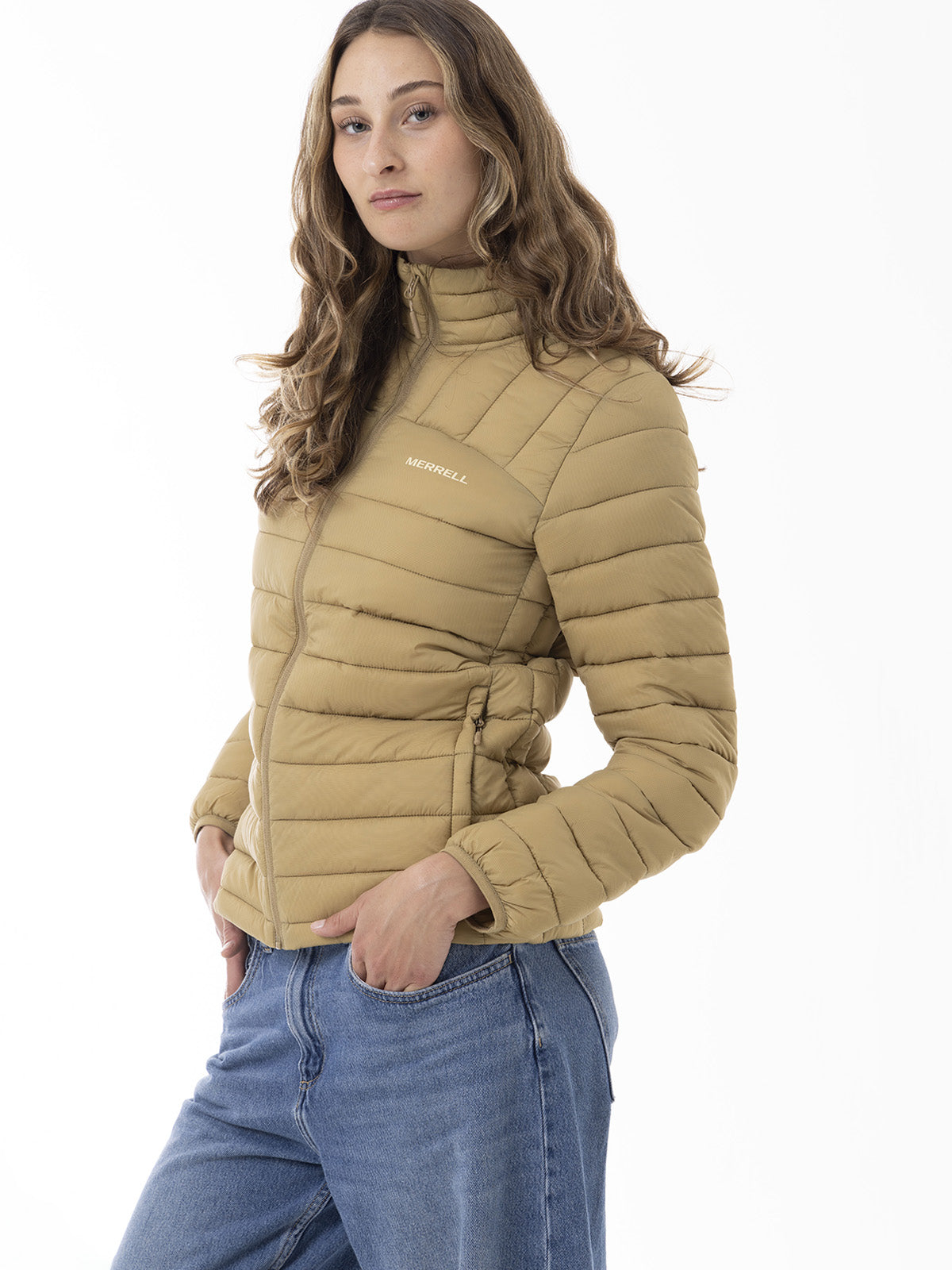 Parka Mujer Core Quilted Mostaza Merrell