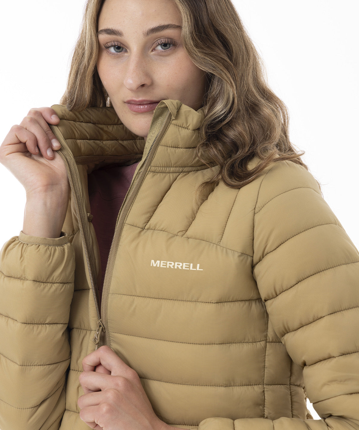 Parka Mujer Core Quilted Mostaza Merrell
