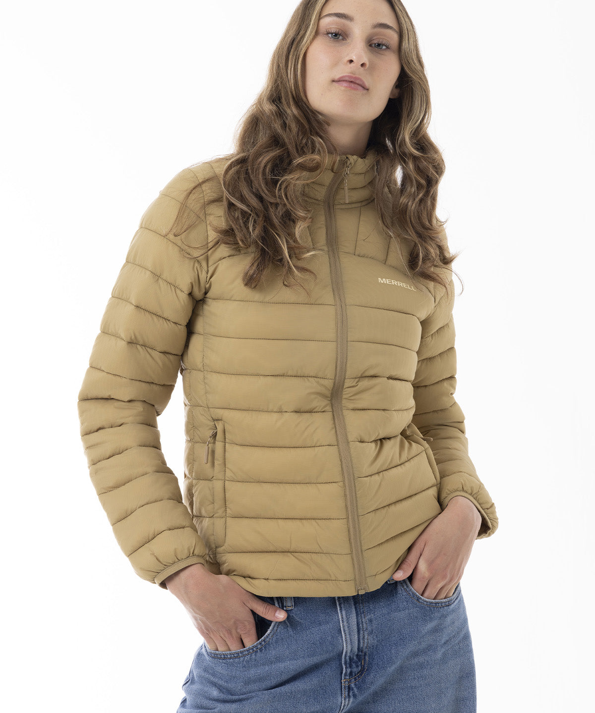 Parka Mujer Core Quilted Mostaza Merrell