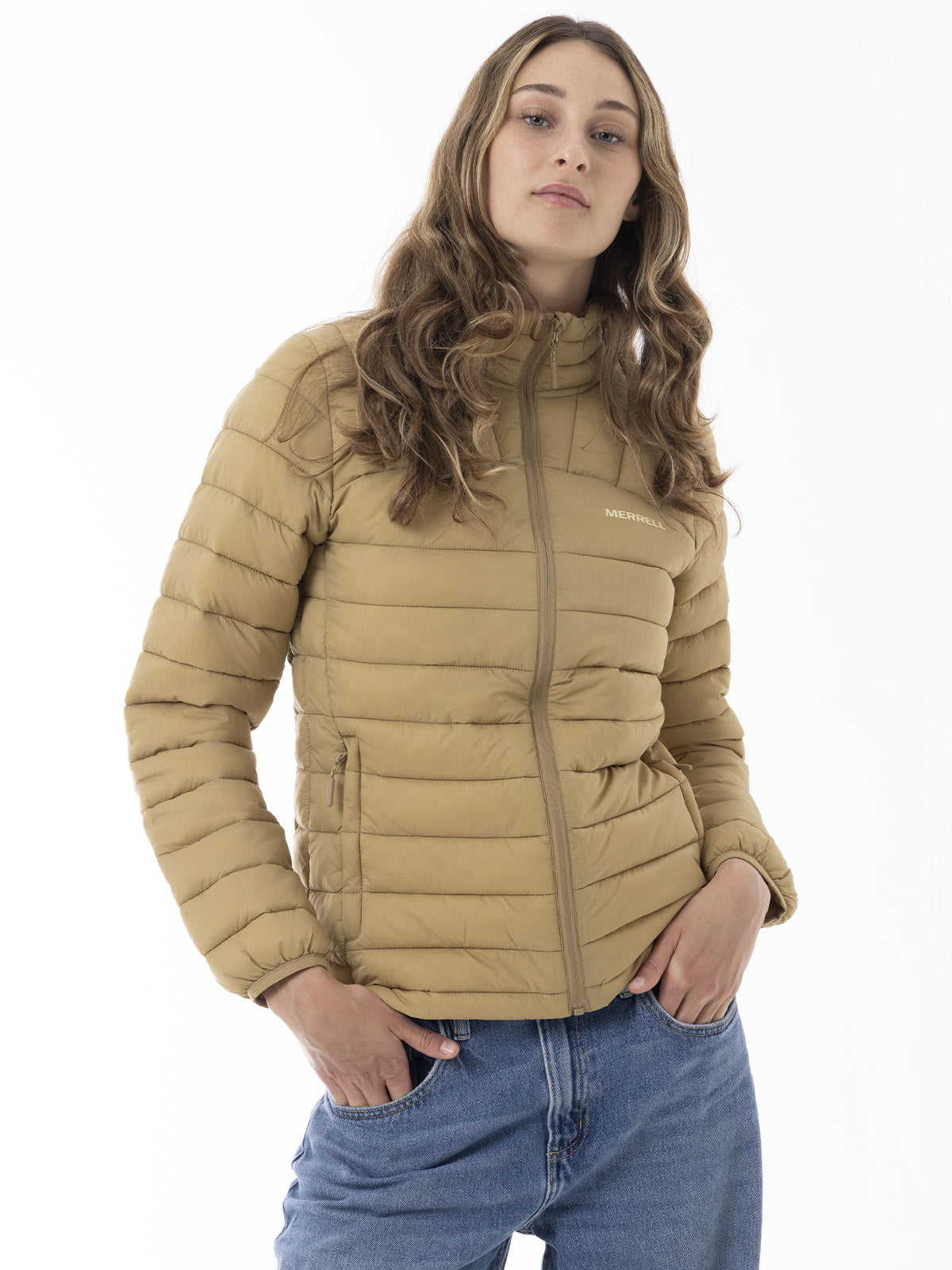 Parka Mujer Core Quilted Mostaza Merrell