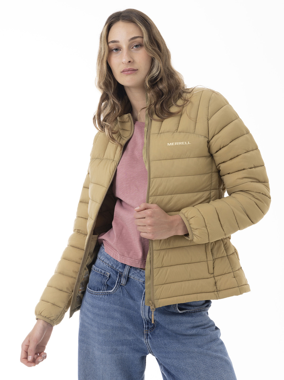 Parka Mujer Core Quilted Mostaza Merrell