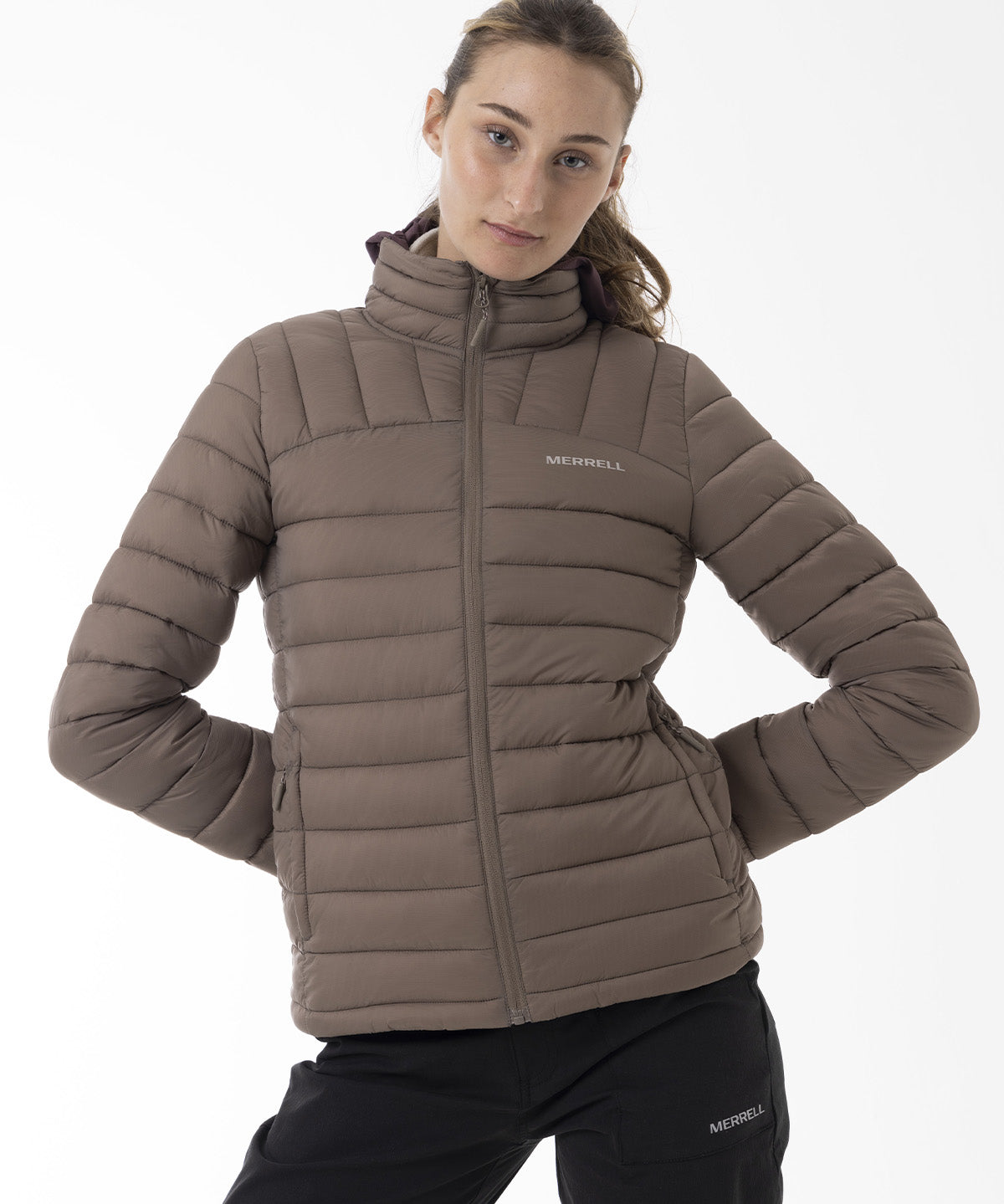 Parka Mujer Core Quilted Café Merrell