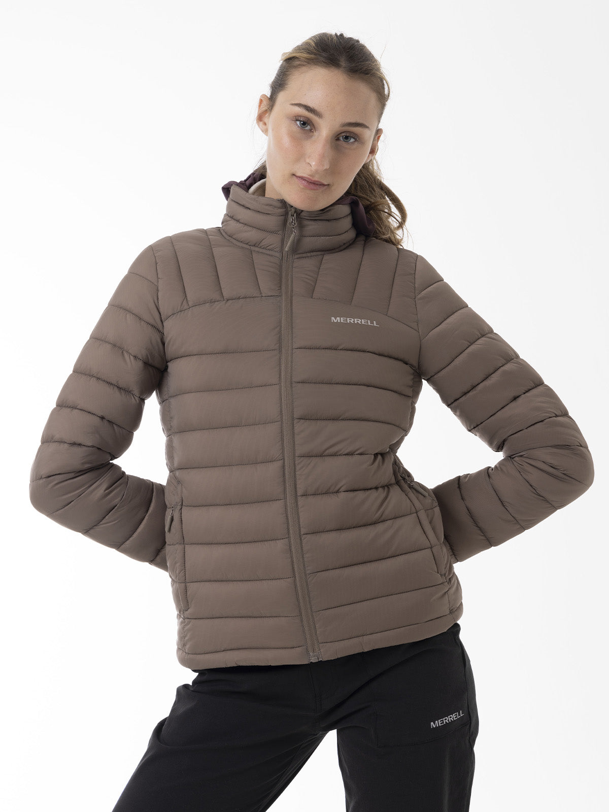 Parka Mujer Core Quilted Café Merrell