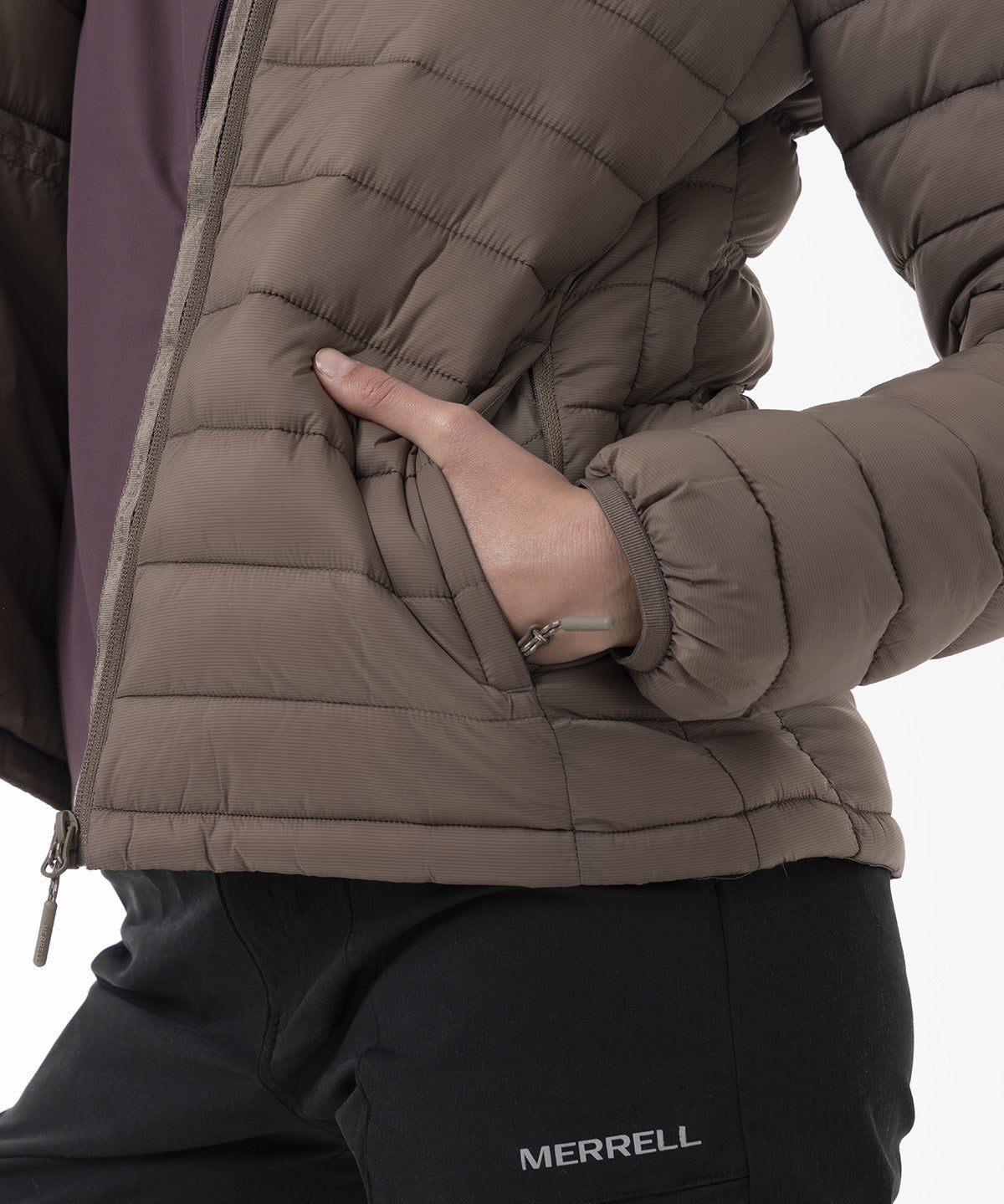 Parka Mujer Core Quilted Café Merrell