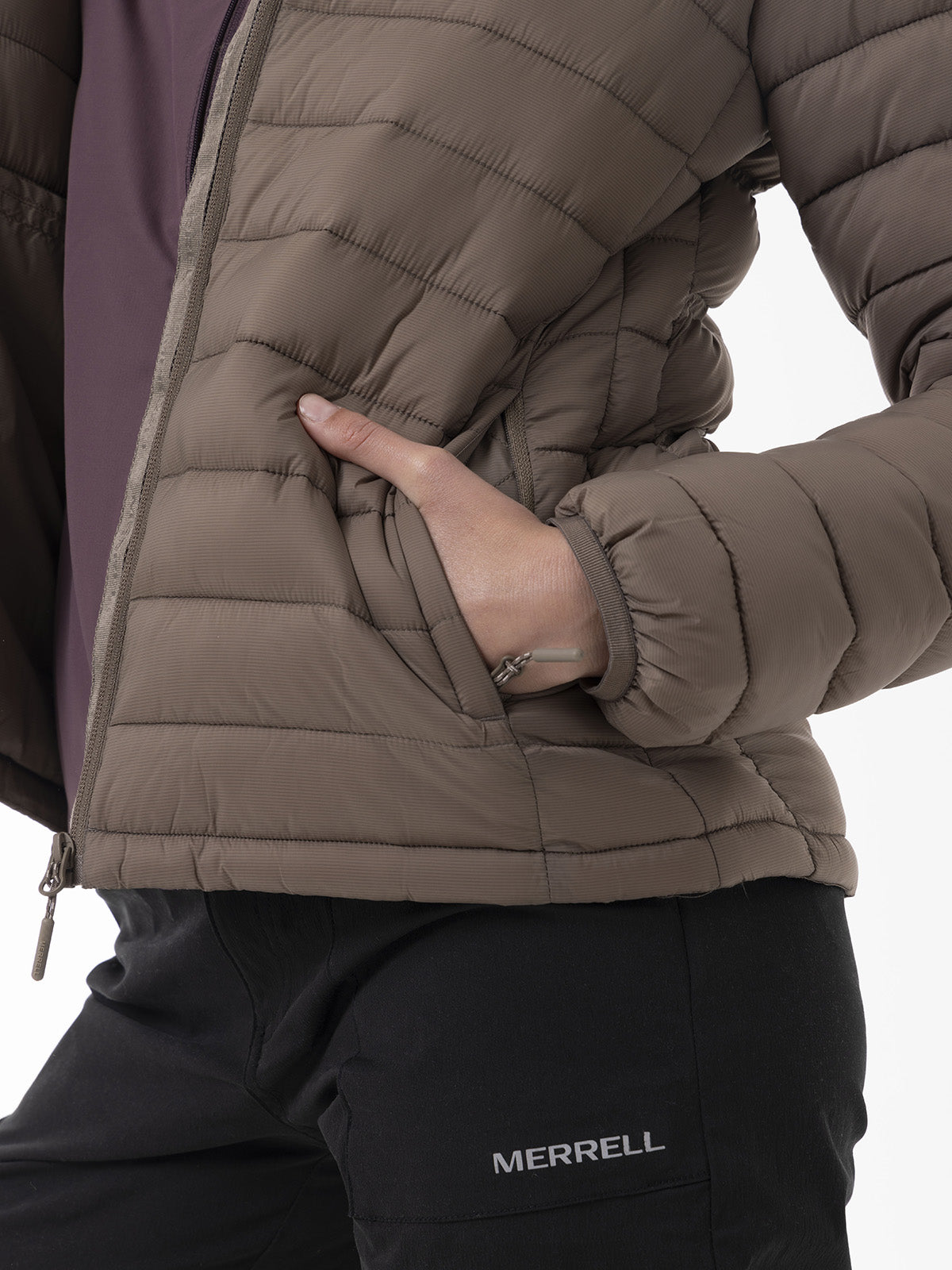 Parka Mujer Core Quilted Café Merrell