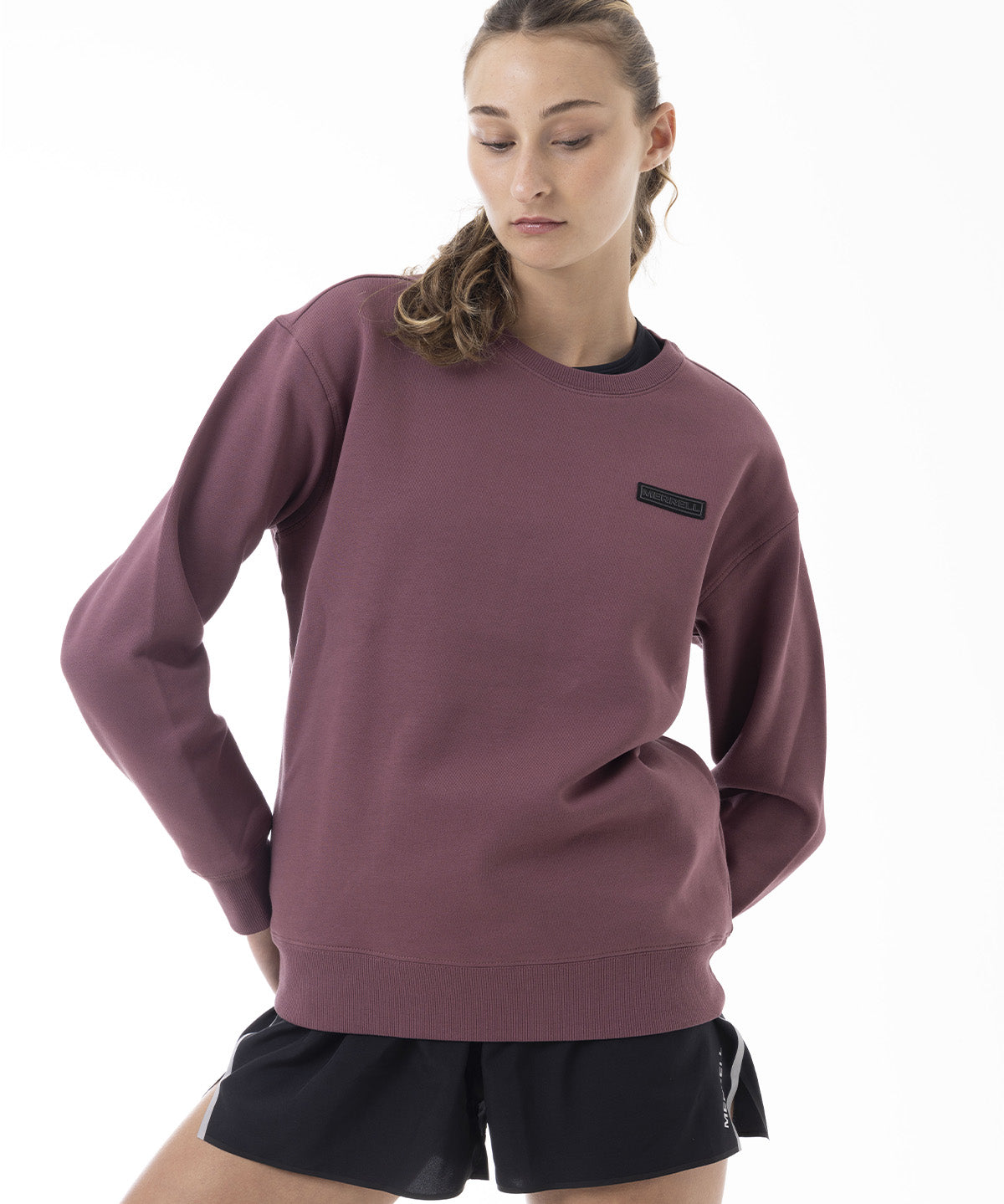 Polerón Mujer Urban Essential Crewneck Morado Merrell