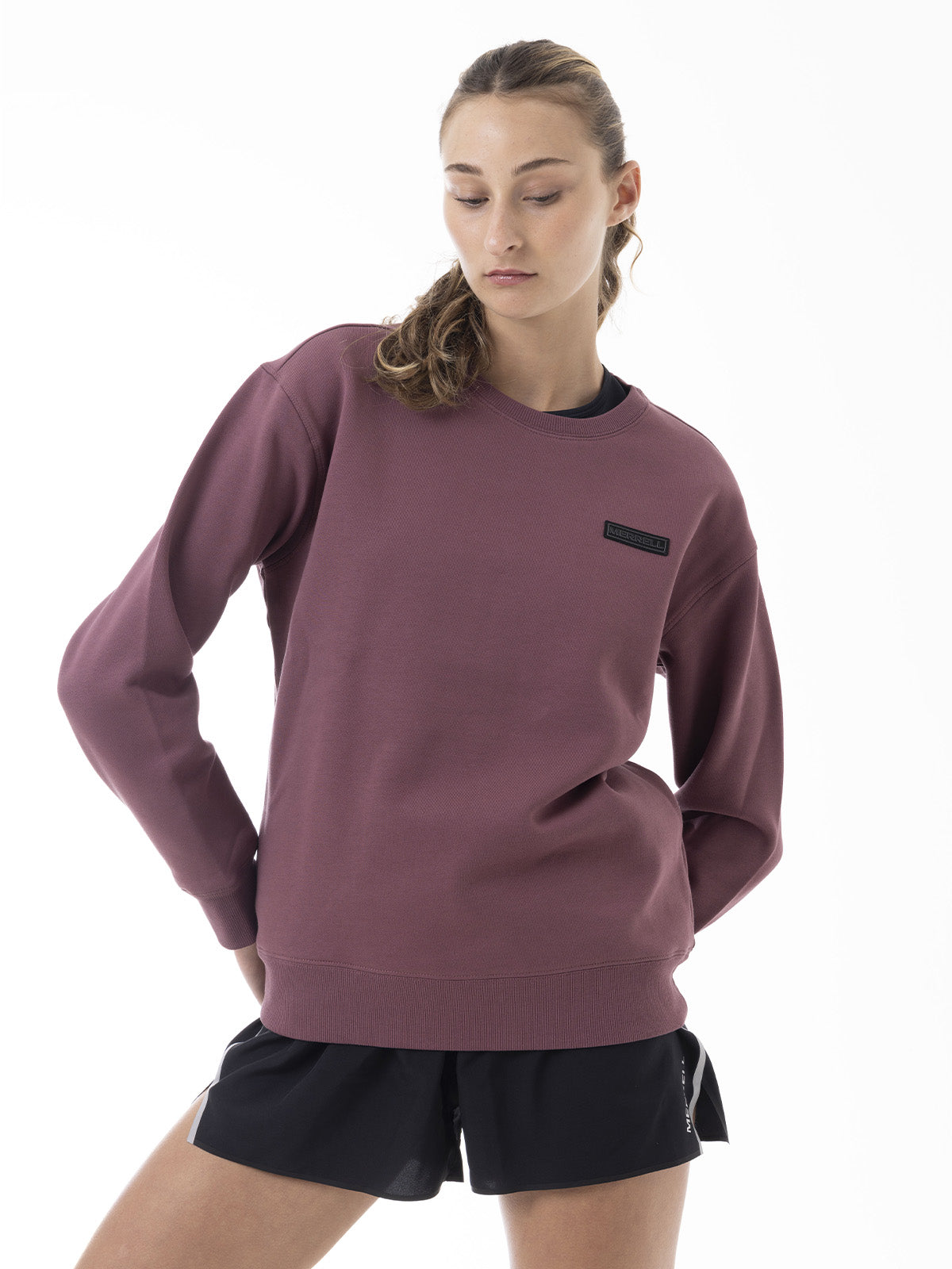 Polerón Mujer Urban Essential Crewneck Morado Merrell