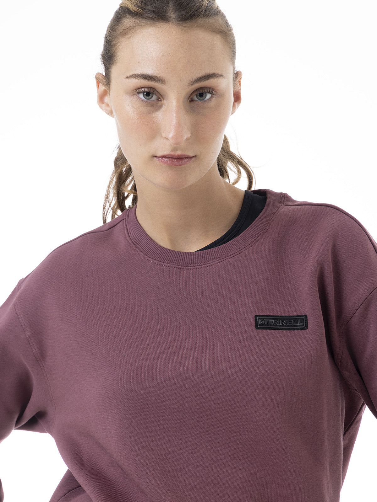 Polerón Mujer Urban Essential Crewneck Morado Merrell