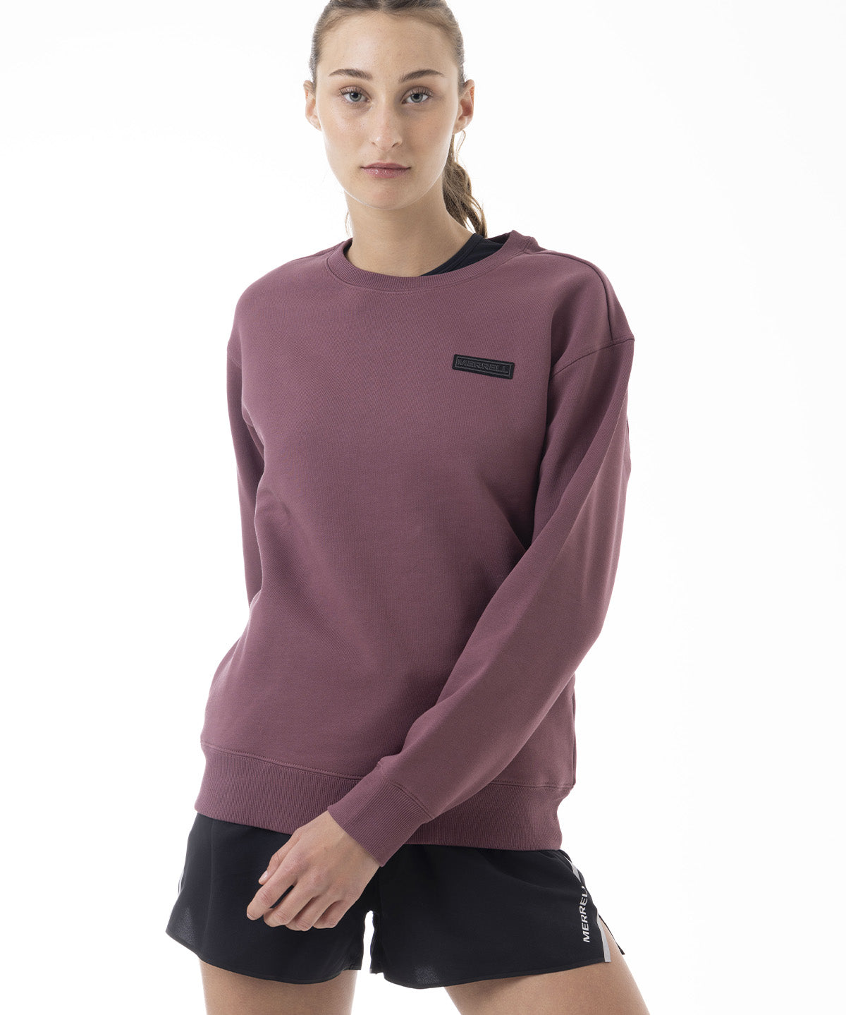 Polerón Mujer Urban Essential Crewneck Morado Merrell