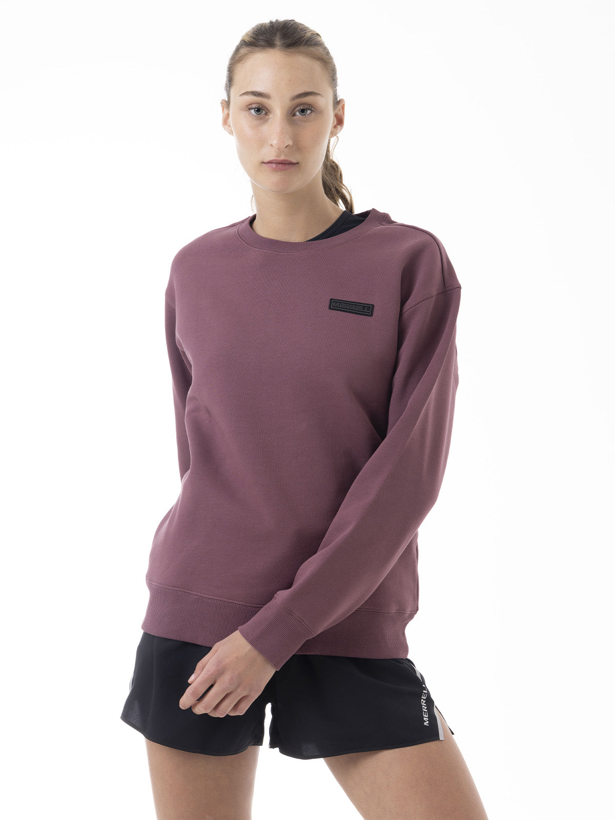 Polerón Mujer Urban Essential Crewneck Morado Merrell