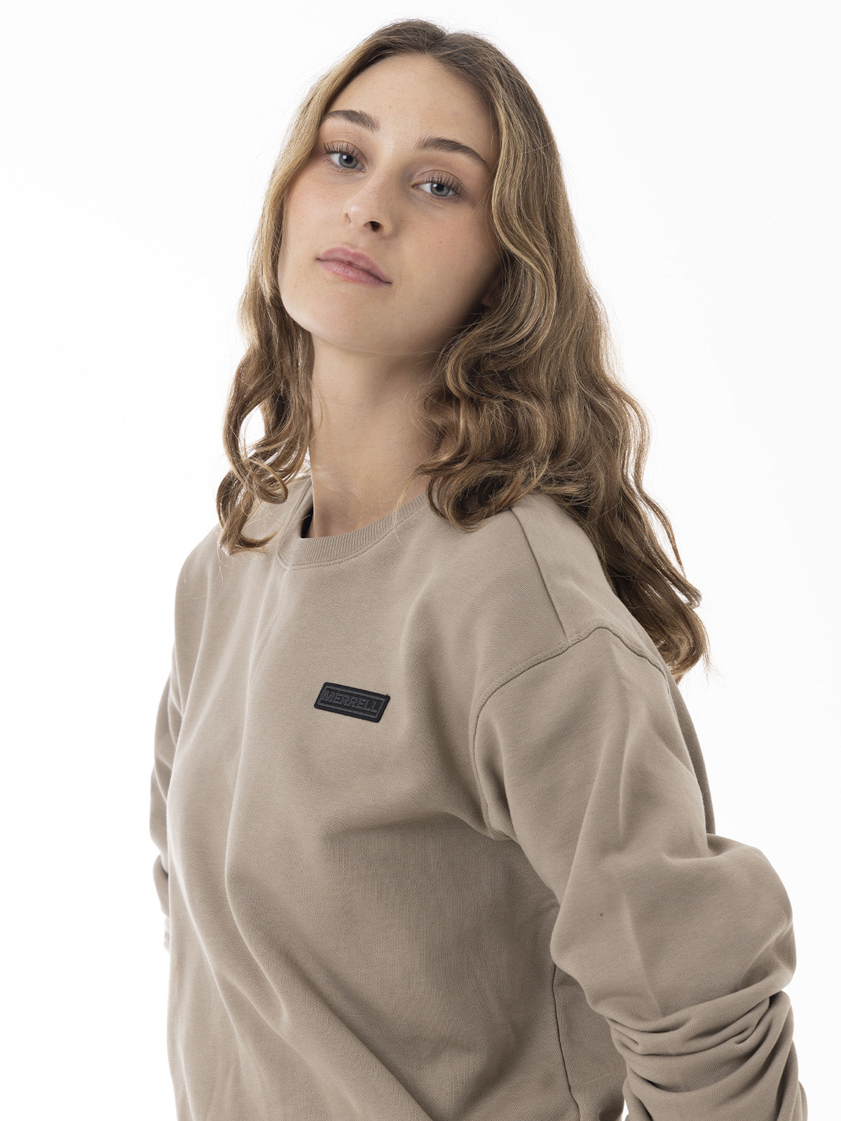 Polerón Mujer Urban Essential Crewneck Beige Merrell