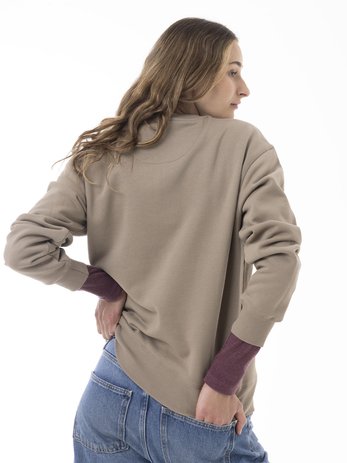 Polerón Mujer Urban Essential Crewneck Beige Merrell