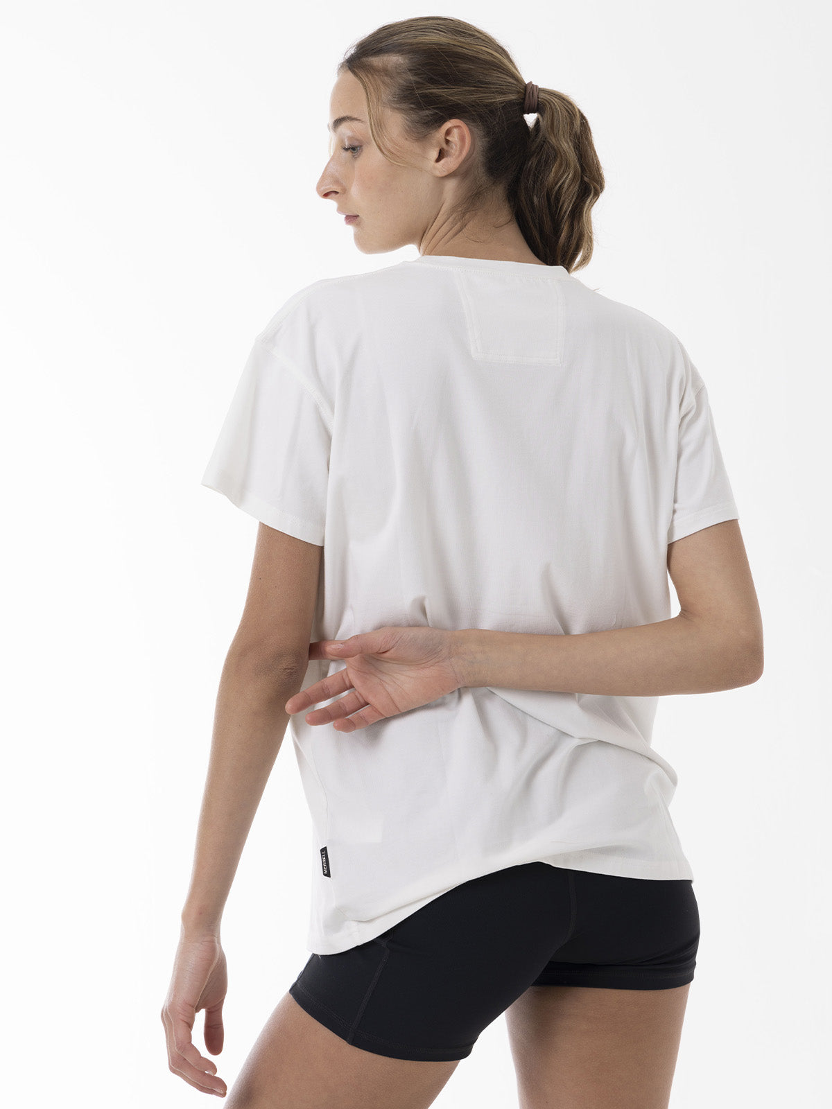 Polera Manga Corta Mujer Bigprint Bamboo Blanco Merrell