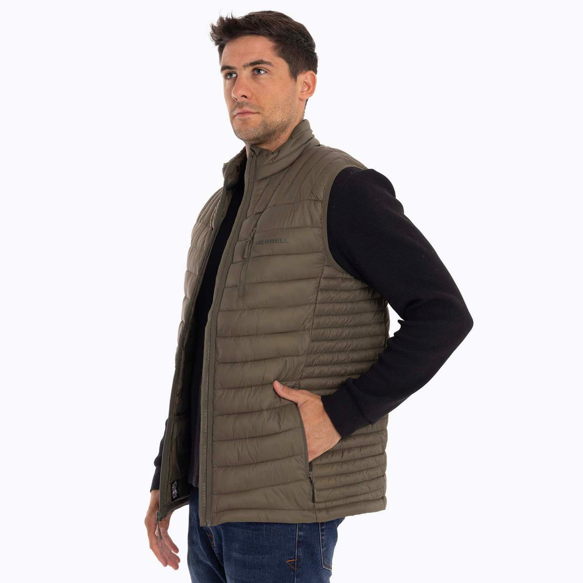 Parka Sin Mangas Hombre Full Zipper Merrell