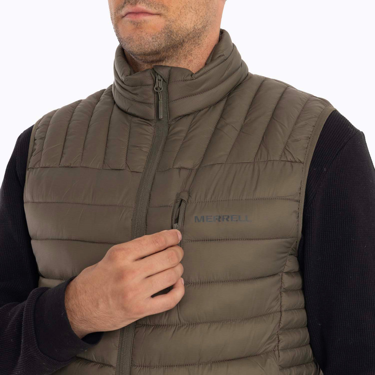 Parka Sin Mangas Hombre Full Zipper Merrell