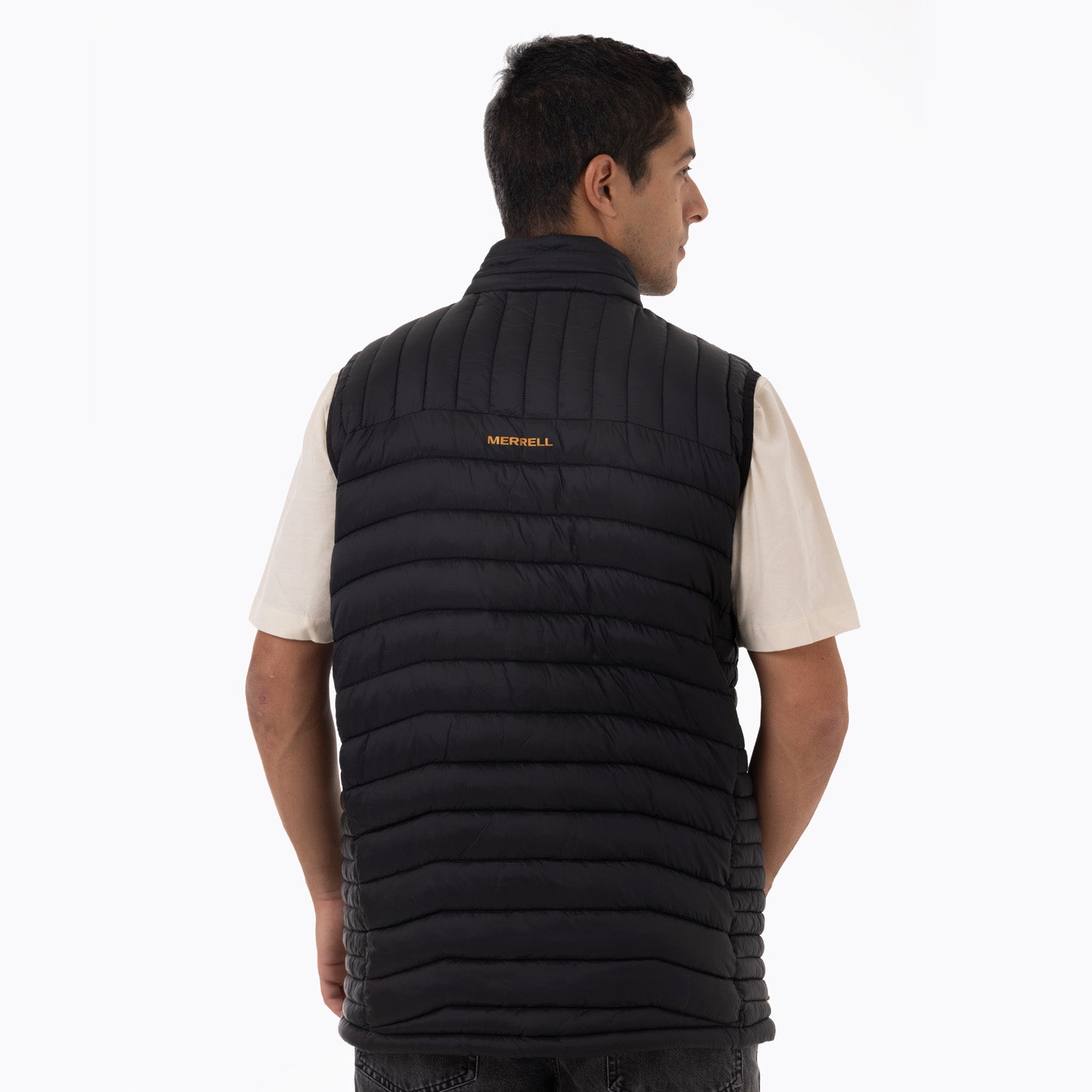 Parka Sin Mangas Hombre Full Zipper Negro Merrell