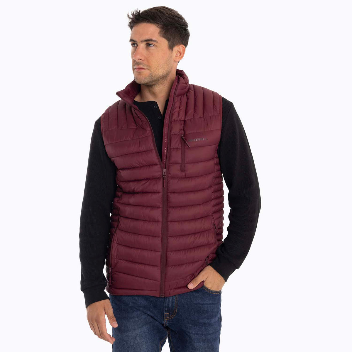 Parka Sin Mangas Hombre Full Zipper Merrell