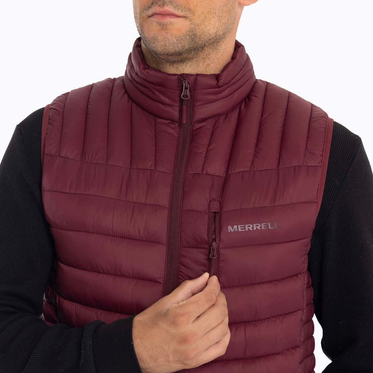 Parka Sin Mangas Hombre Full Zipper Merrell