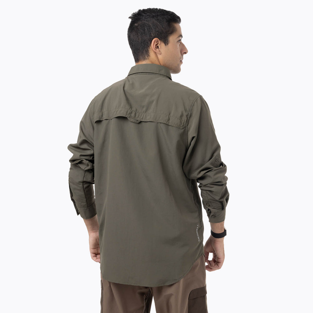 Camisa Manga Larga Hombre Kuskov Verde Merrell