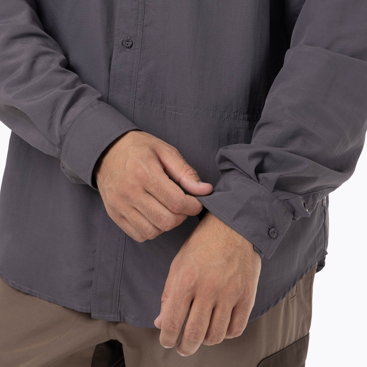 Camisa Manga Larga Hombre Kuskov Gris Merrell