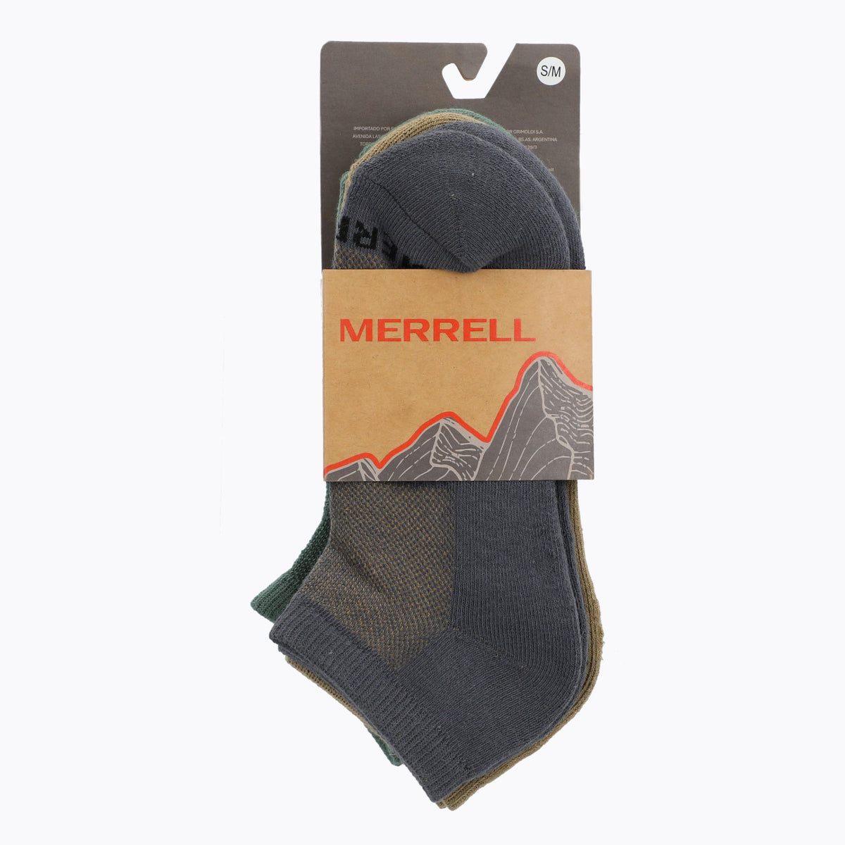 Calcetin Unisex Tripack Erlen Technical 1/4 Multicolor Merrell