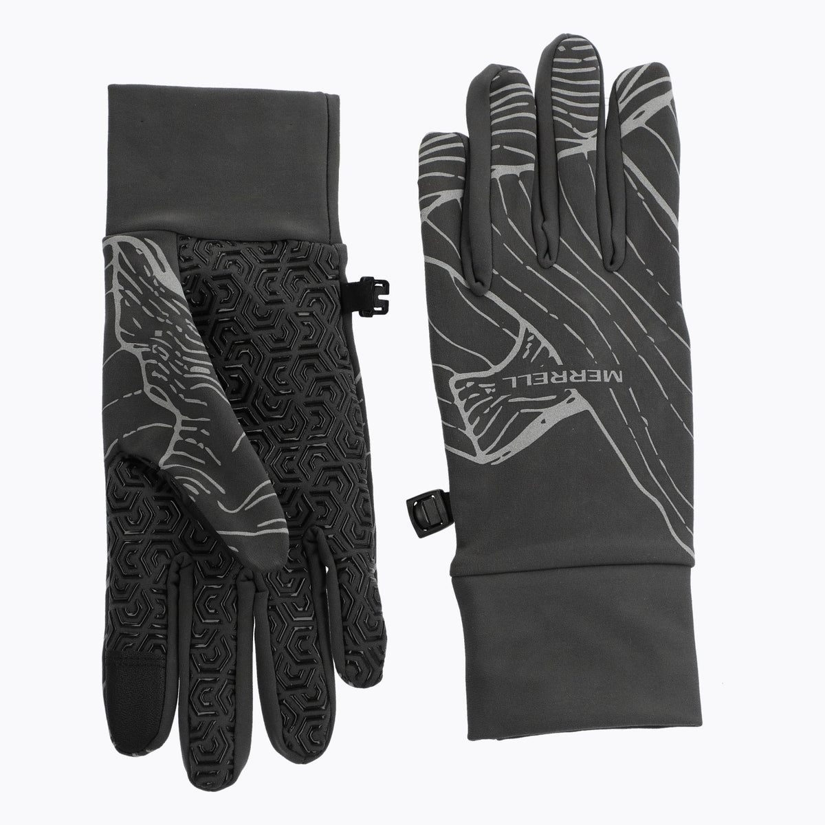 Guantes Unisex Reflective Full Print Gris Merrell