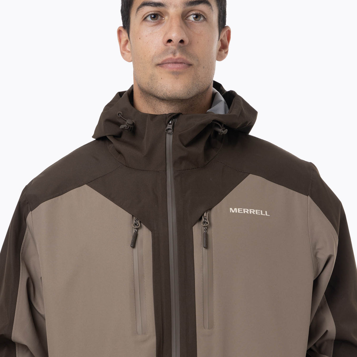 Impermeable Hombre Arkaon Hardshell Multicolor Café Merrell