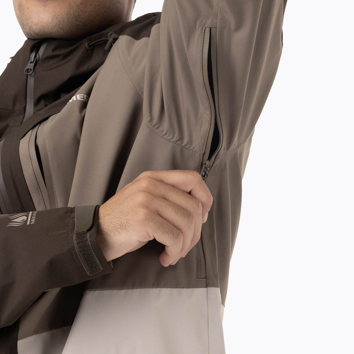 Impermeable Hombre Arkaon Hardshell Multicolor Café Merrell