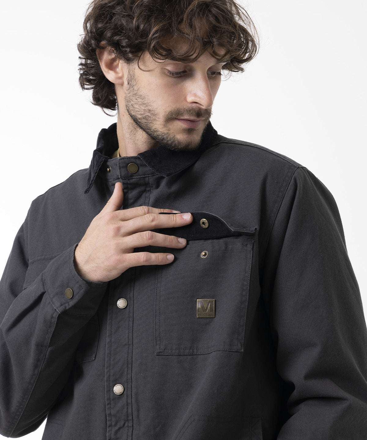 Chaqueta Hombre Charis Padded Gris Oscuro Merrell