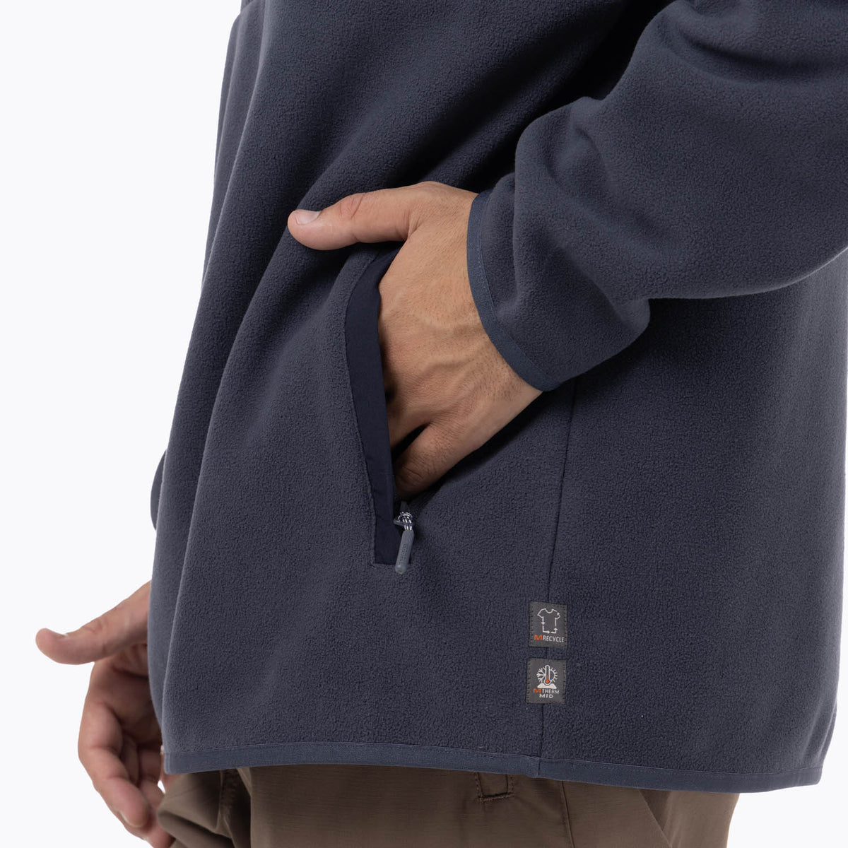 Polar Hombre Deches Snap Microfleece  Azul Merrell