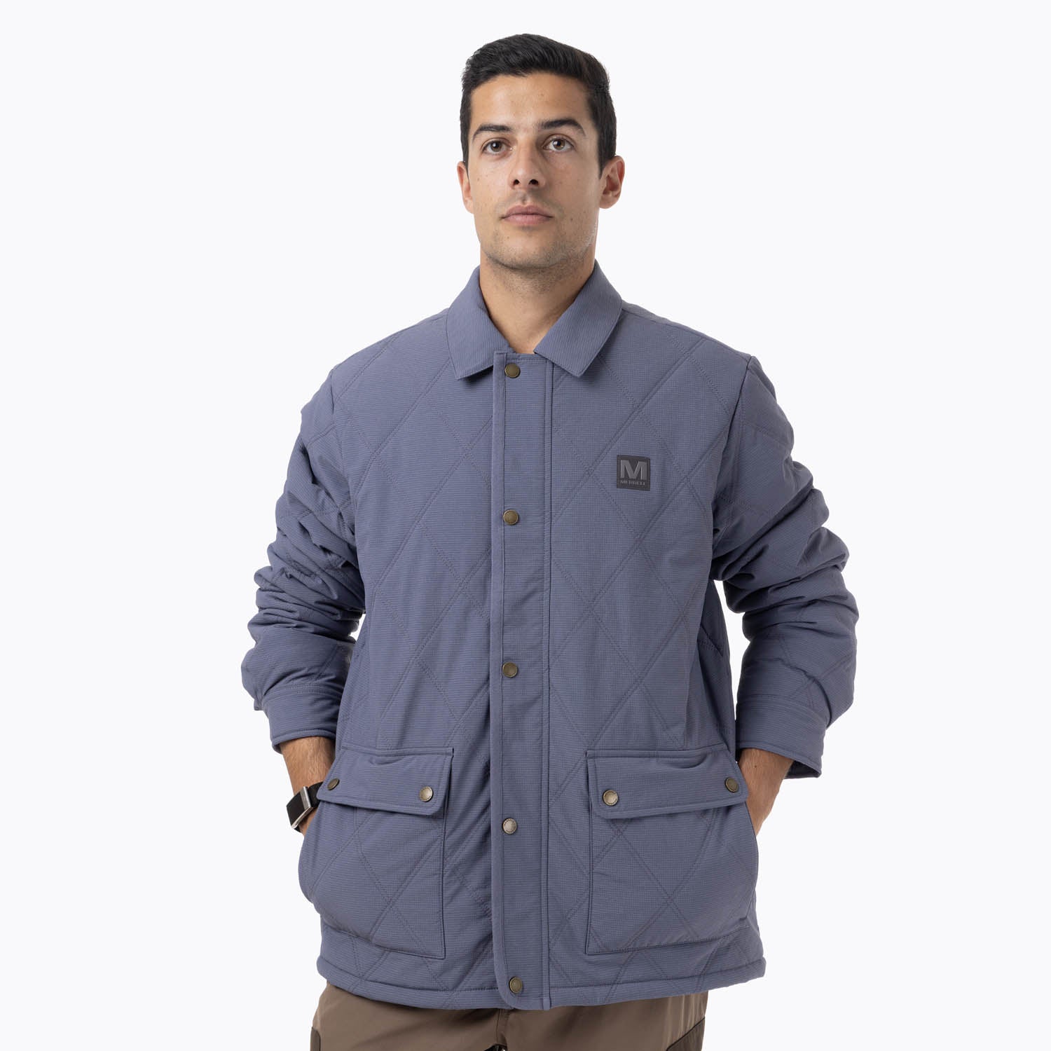 Chaqueta Hombre Halees Full Zipper Azul Merrell