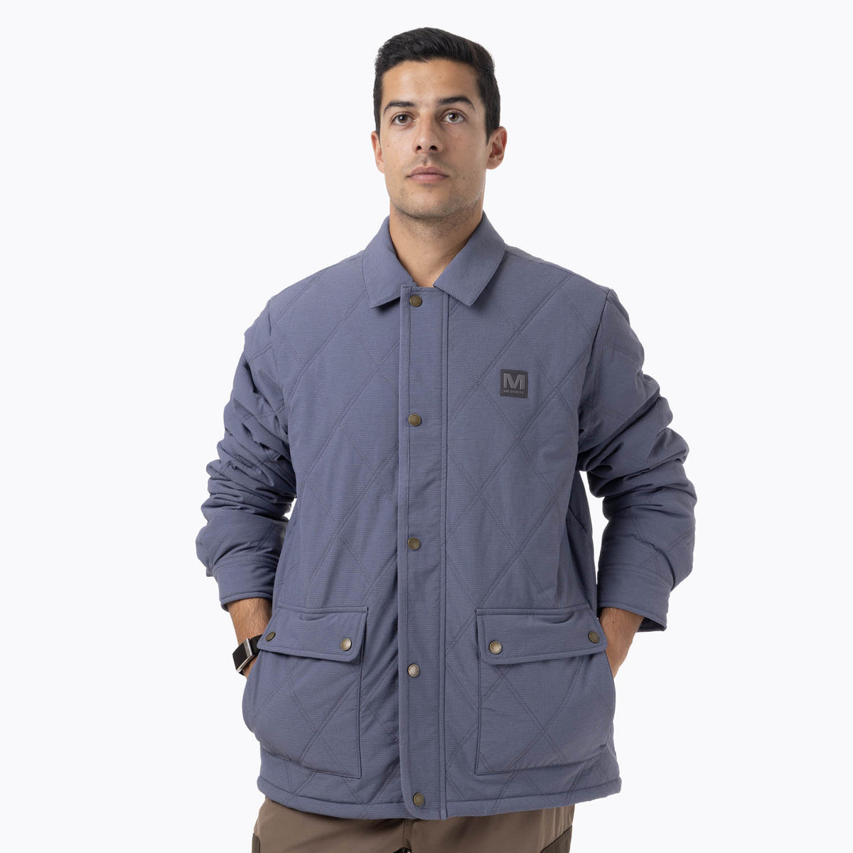 Chaqueta Hombre Halees Full Zipper Azul Merrell