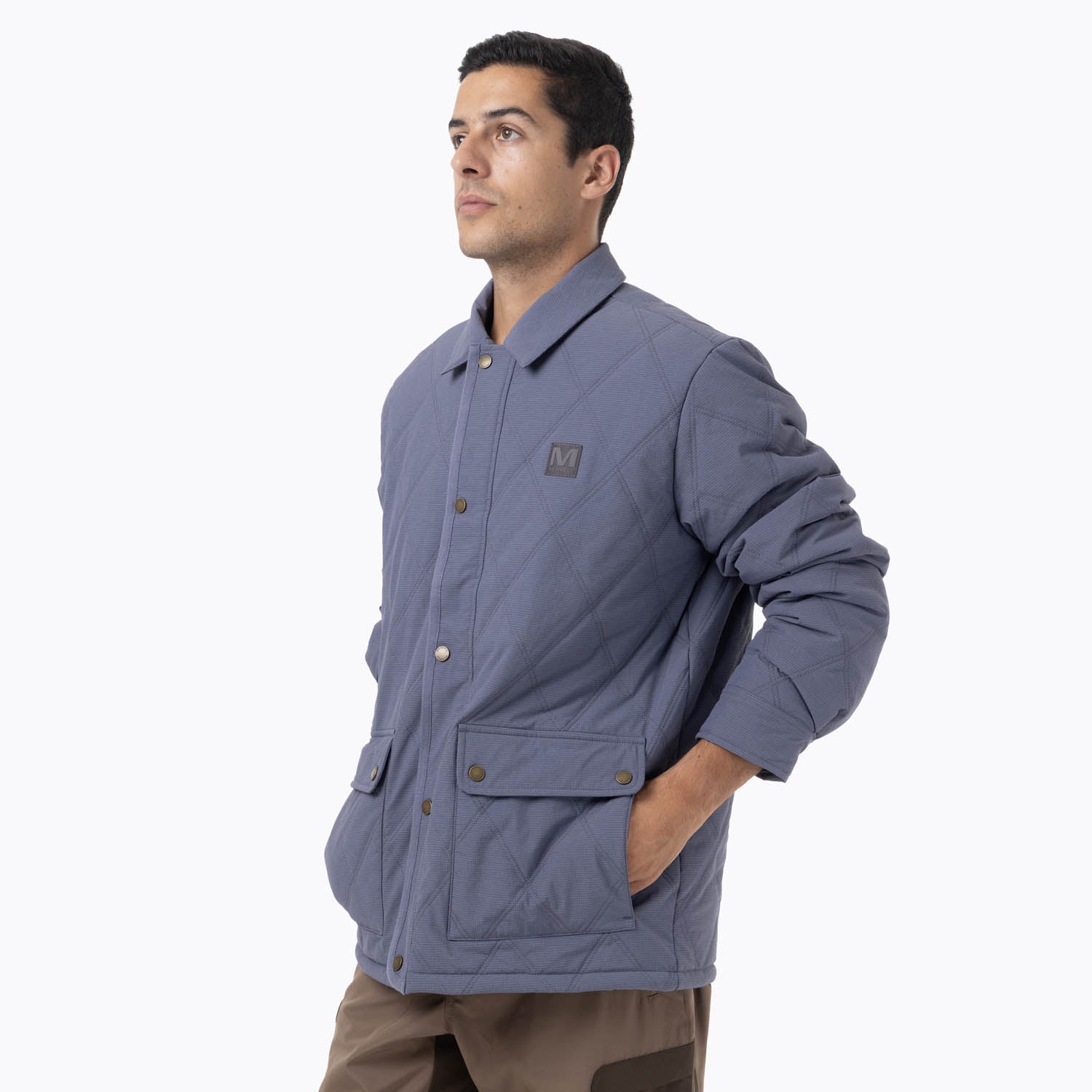 Chaqueta Hombre Halees Full Zipper Azul Merrell