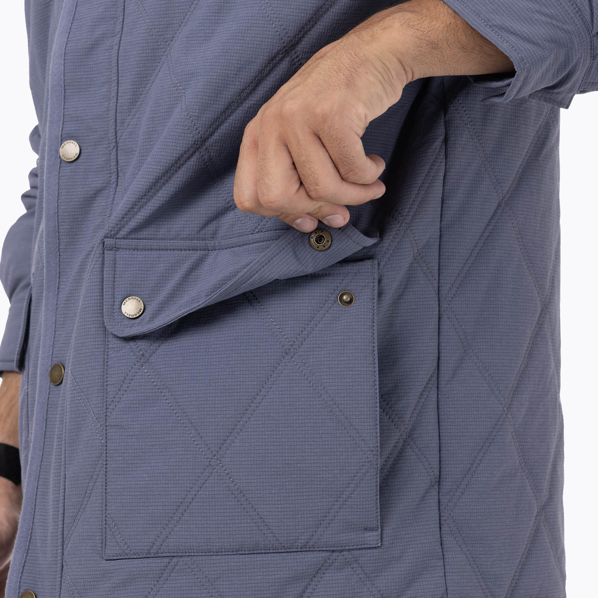 Chaqueta Hombre Halees Full Zipper Azul Merrell