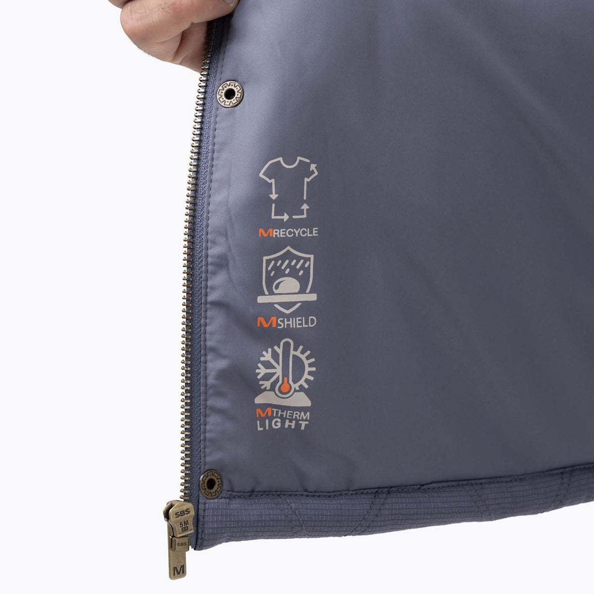 Chaqueta Hombre Halees Full Zipper Azul Merrell