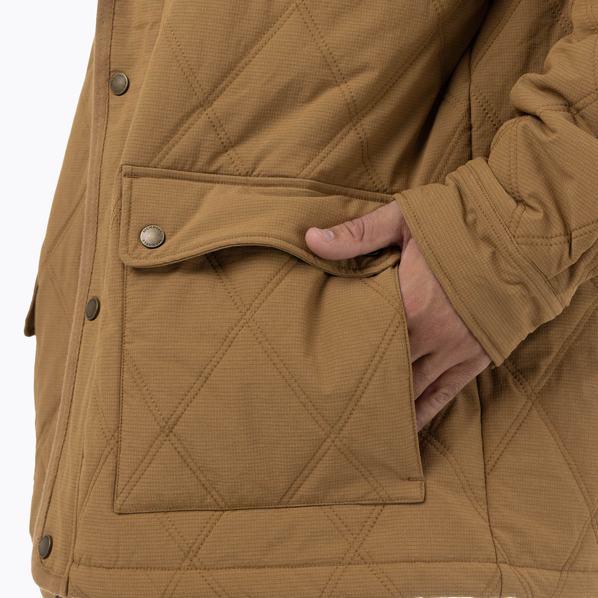 Chaqueta Hombre Halees Full Zipper Mostaza Merrell