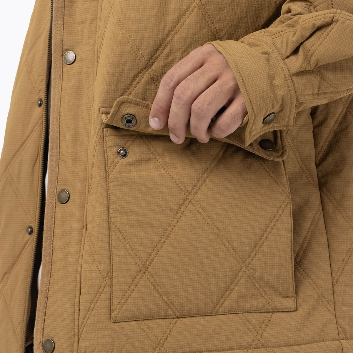 Chaqueta Hombre Halees Full Zipper Mostaza Merrell