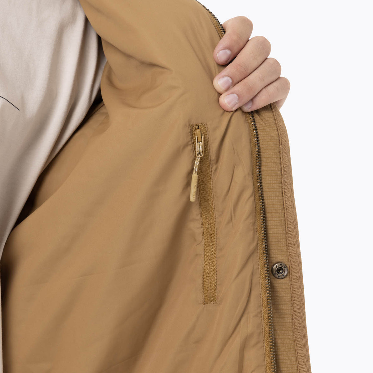 Chaqueta Hombre Halees Full Zipper Mostaza Merrell